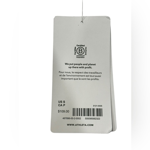 NWT Athleta Women's Elation Velvet Tight  Size Small Color Agate Paisley Black - Picture 3 of 8